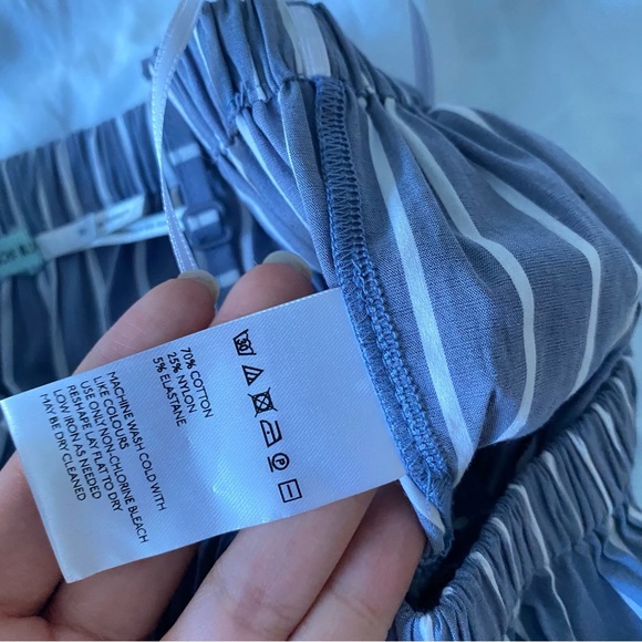 KIMCHI BLUE Blue Striped Crop Tank Top - Picture 6 of 8